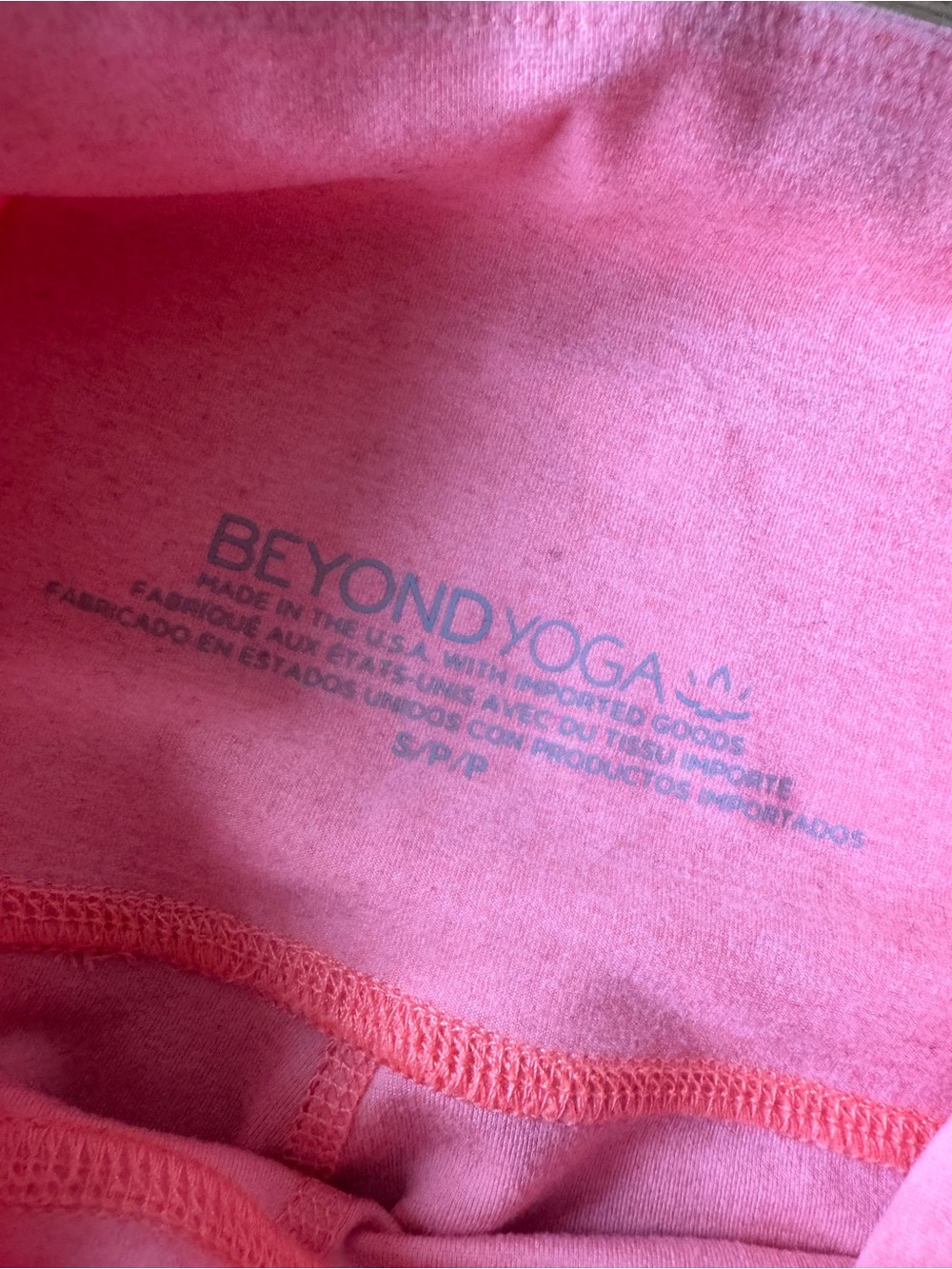 Beyond Yoga Small Peach Leggings Workout Athletic Butter Soft Running - Picture 4 of 7